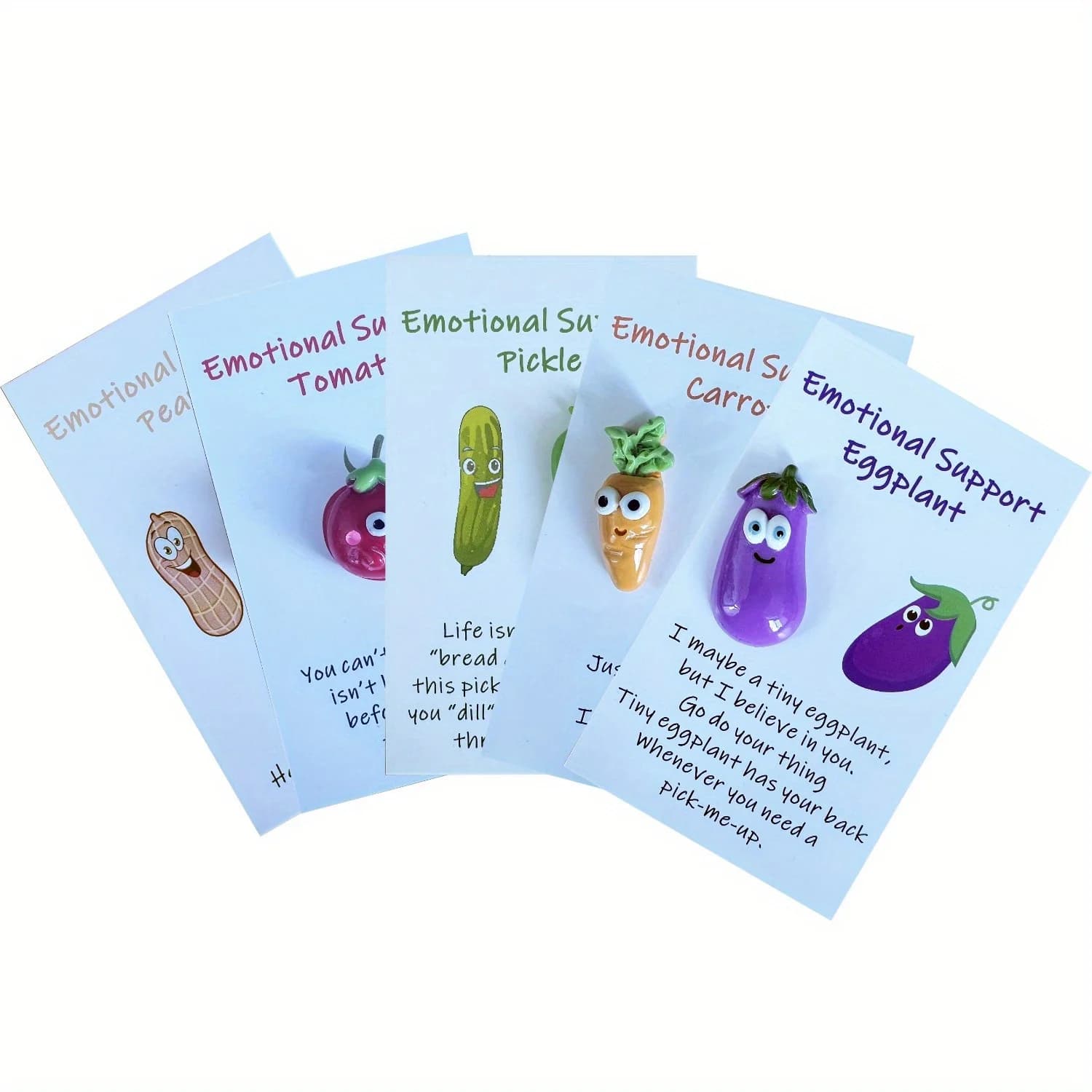 Figurines en résine de soutien émotionnel, 5 pièces, avec cartes d'encouragement, décor d'affirmatio