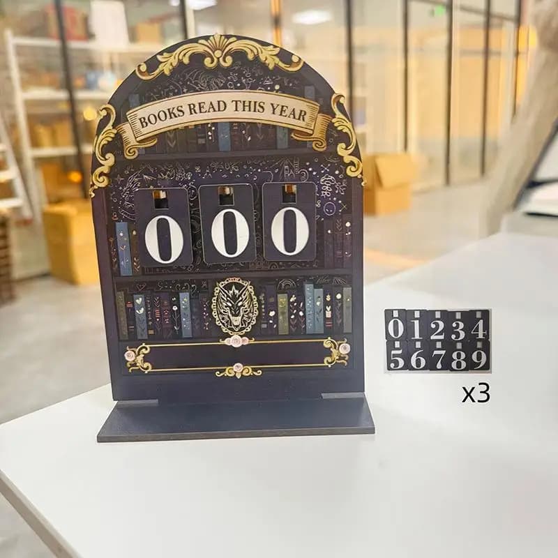 Tableau de suivi des progrès de lecture jusqu'à 999 livres pour le défi de lecture, la performance é