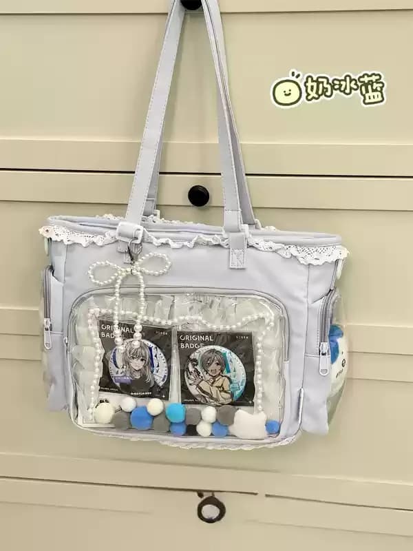 Sac Itabag japonais 2D à bandoulière pour fille de ballet, grand format, idéal pour les cadeaux entr