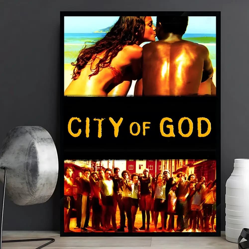 Affiches du film City of God, décoration de chambre Anime, sac à dos de film, décoration murale inté