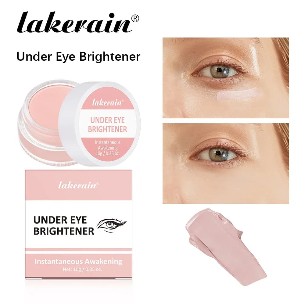 Correcteur éclaircissant hydratant pour le dessous des yeux, contour rose crémeux, couverture complè