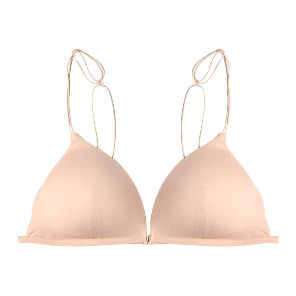 Soutiens-gorge triangulaires tendance pour femmes, à fines bretelles, push-up, style français, linge