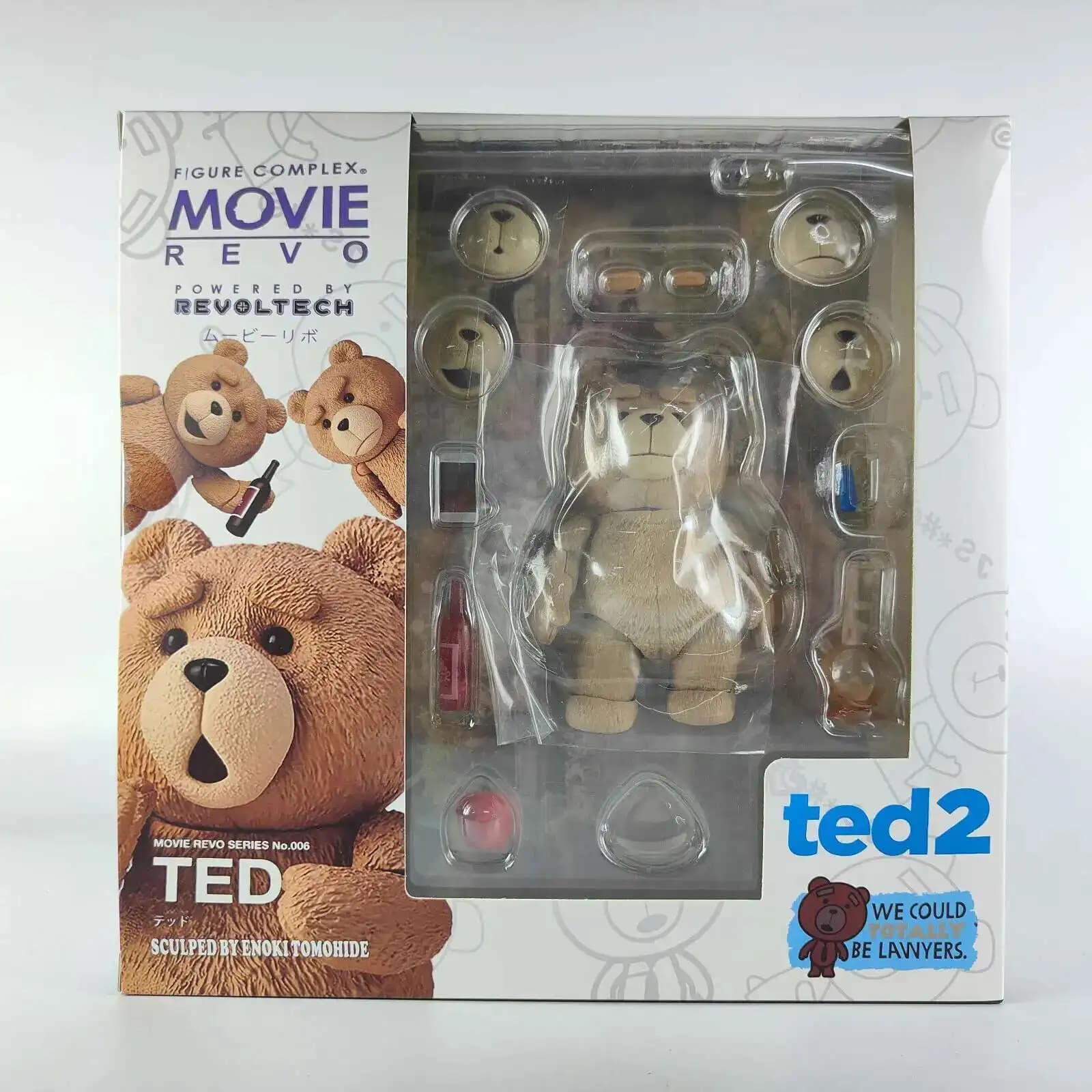 Boîte ours en peluche figurine film TED 2 Ted figurine modèle jouets 10 cm poupée articulée mobile c