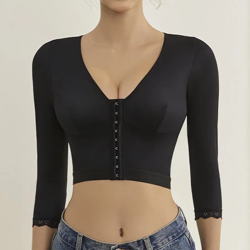 Haut de mise en forme du corps réglable transfrontalier, boucle avant de Yoga, vêtements d'extérieur