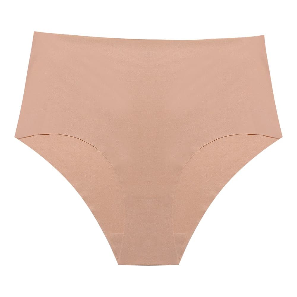 Taille haute 2025 nouvelles culottes pour femmes sans couture sous-vêtements féminins slips solides 