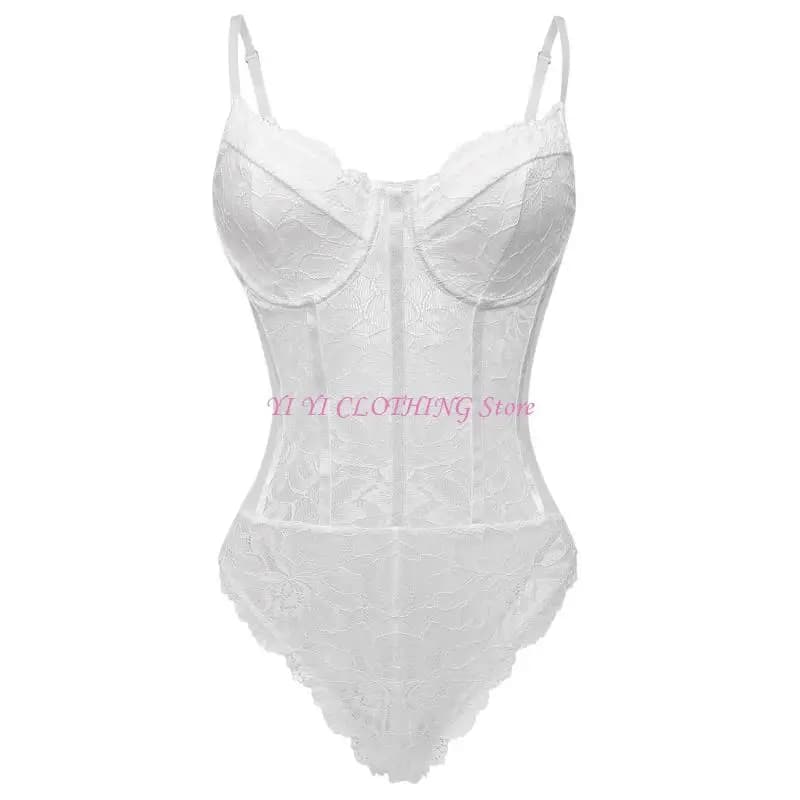 N5KF Body sensuel en dentelle maille conçu pour les amateurs mode moderne