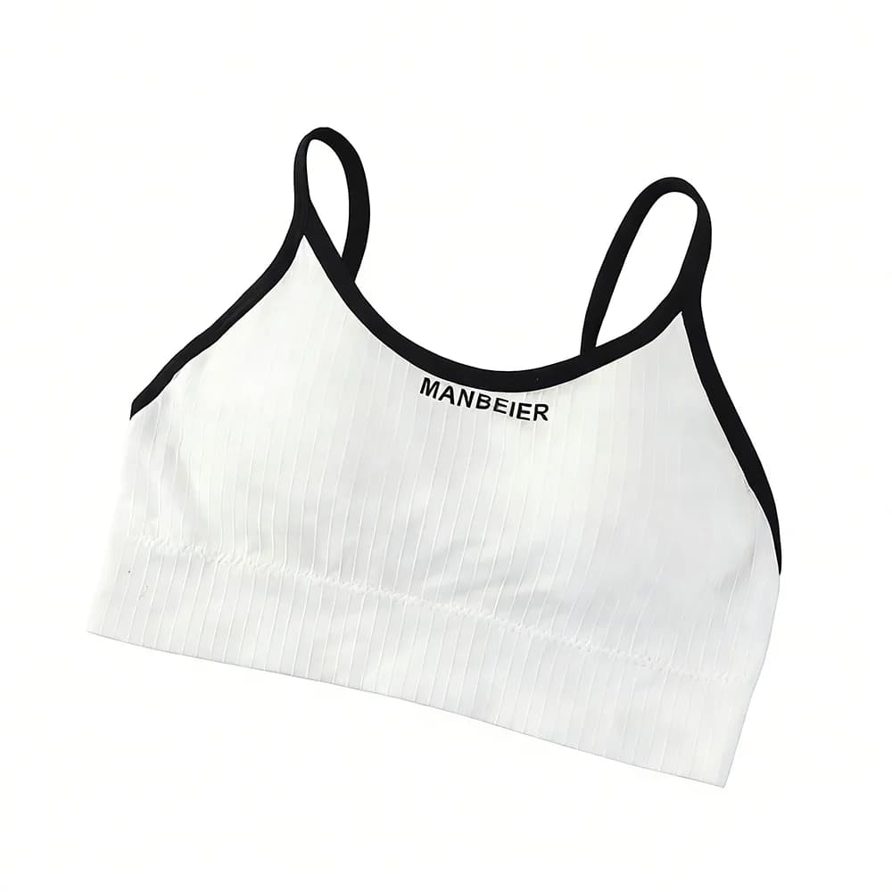 Soutien-gorge sans fil confortable et élastique pour femmes, lingerie simple, sans couture, pour jeu