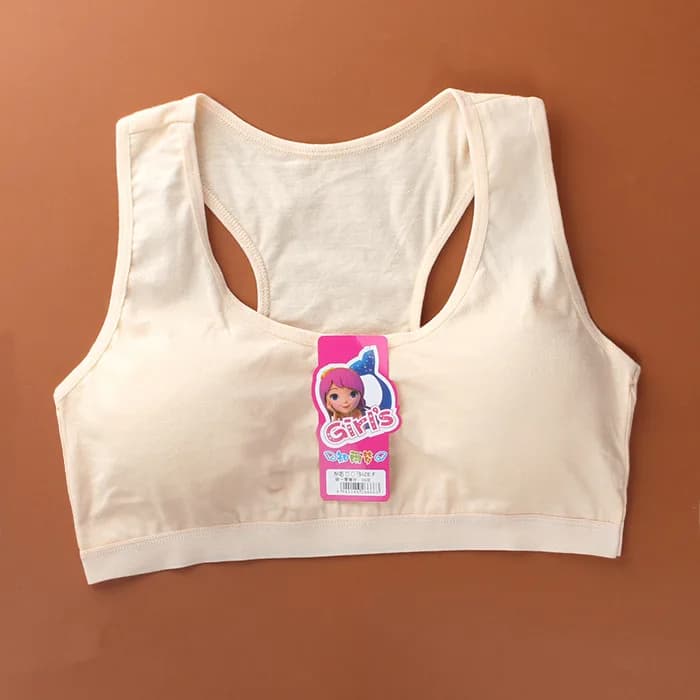 Soutien-Gorge d'Entraînement en Coton pour Adolescente, Livraison Gratuite, Puberté Fine, Précieux, 