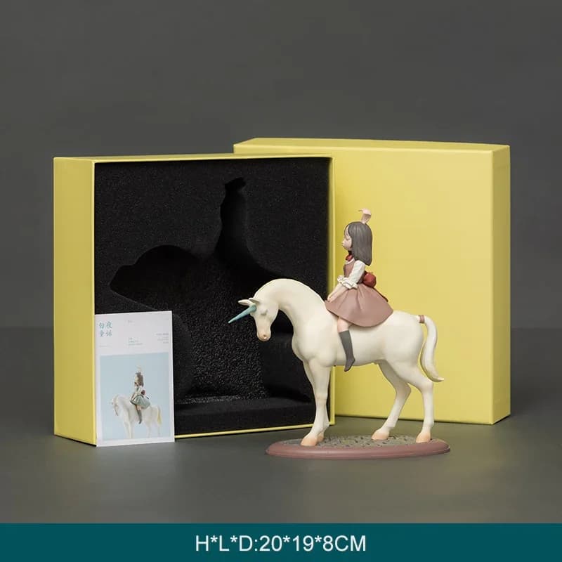 Ornement de cheval de rêve de conte de fées de nuit blanche