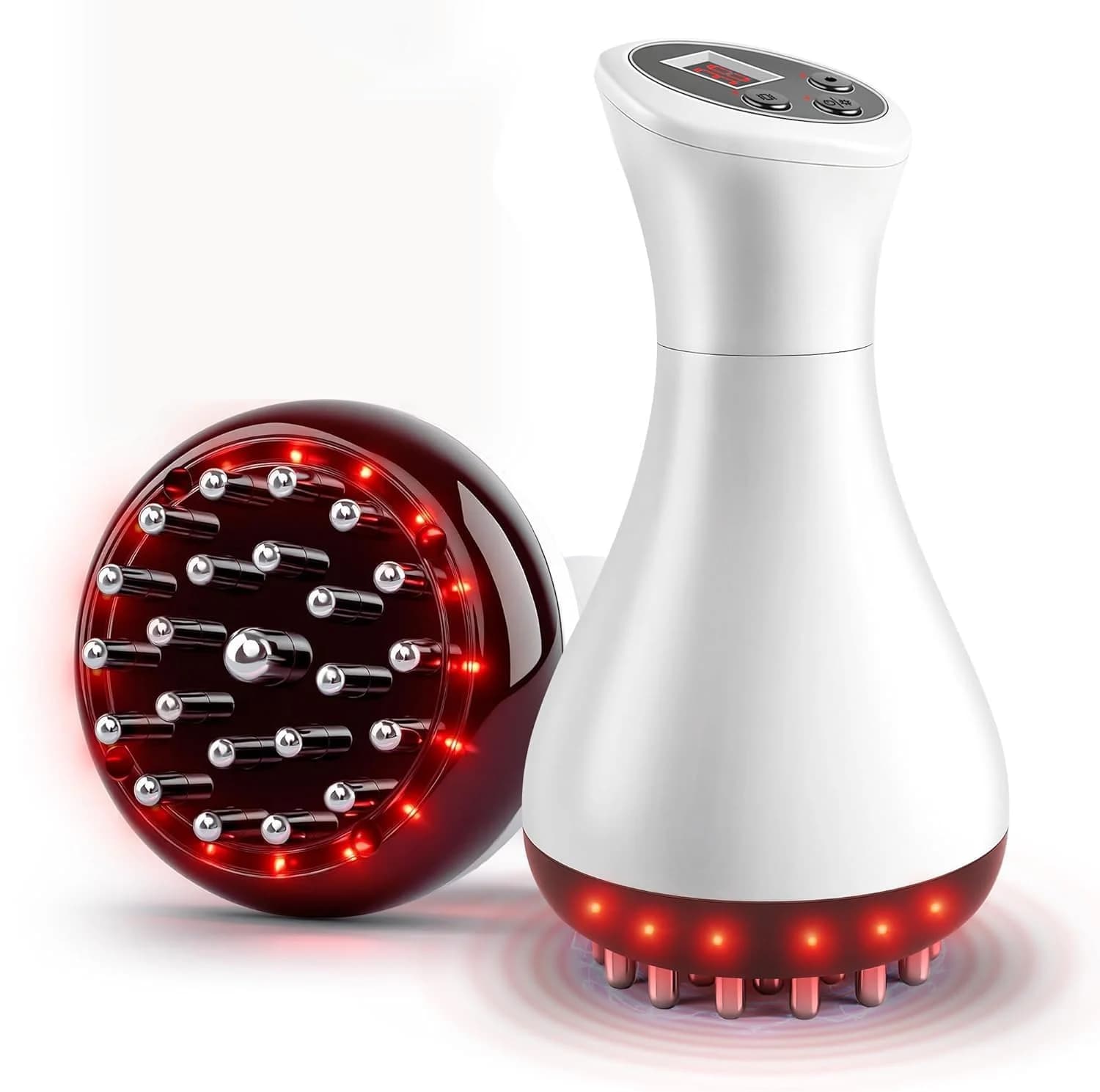 Brosse de massage corporel électrique avec vibration EMS pour soulager les tensions musculaires et l