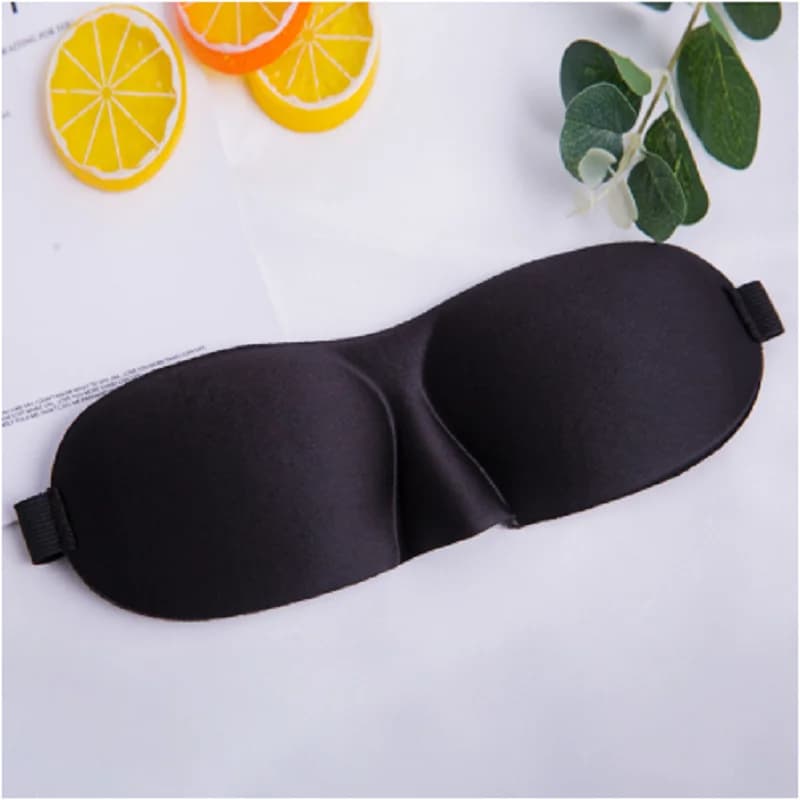 Masque 3D pour le sommeil, masque pour les yeux, blocage des lumières, tissu de couchage rembourré d
