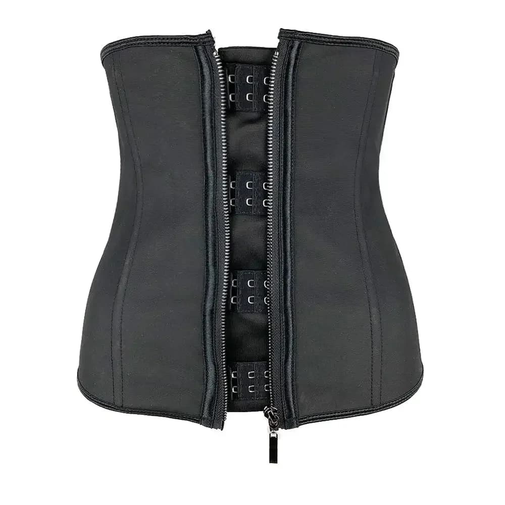 Corsets en Latex avec Fermeture Éclair en Acier pour Femme, Ceinture Amincissante, Grande Taille, XX