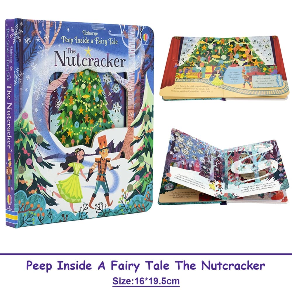 Usborne Peep Inside A Fairy Tale Le casse-noisette Montessori livre d'images éducatif anglais pour l
