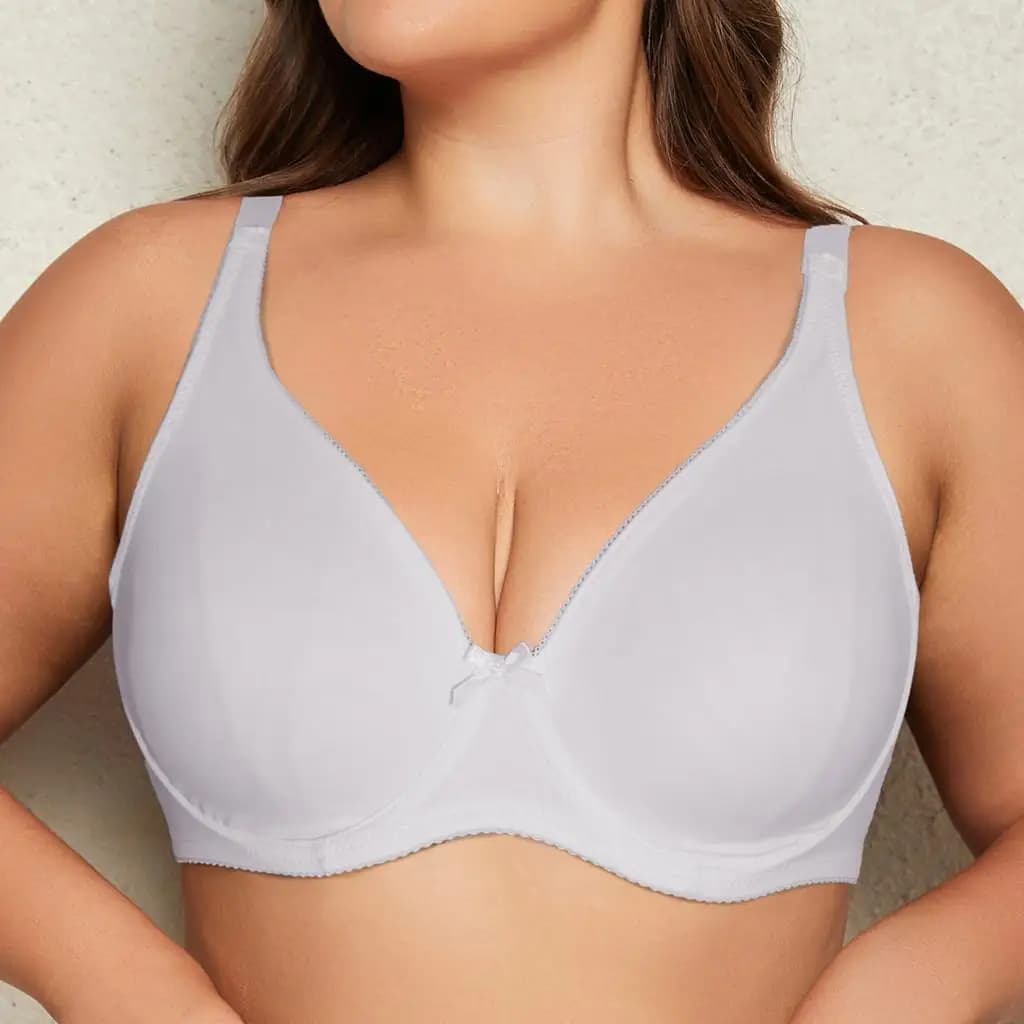 Femme Plus Taille Soutien-gorge avec Fil Sans Doublure Mince Respirant Lingerie 85C-100C 85D-110D