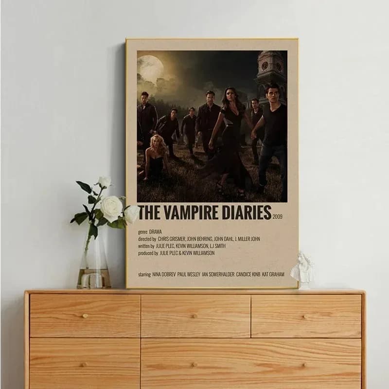 Peintures murales sur toile rétro, Vampire Diary Movies, Customs
