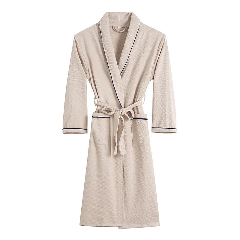 Kimono 100% coton pour femmes, robes de mariée à manches longues, vêtements de nuit pour automne et 