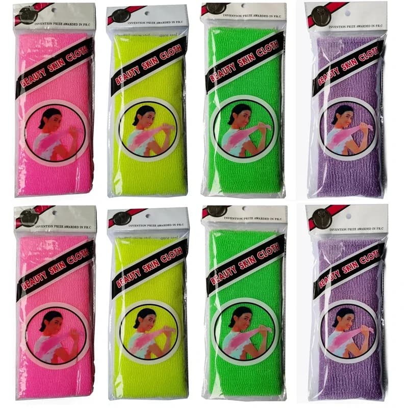 4 pièces beauté peau exfoliant chiffon gant de toilette japonais corps lavage serviette nylon bain p