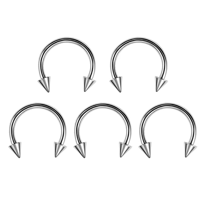 40 pièces en acier chirurgical corps Piercing bijoux Lot en vrac nez anneau langue barre Lot sourcil