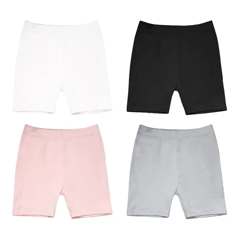 Lot de 4 culottes de sécurité pour filles, leggings de danse en modal, shorts, sous-vêtements doux p