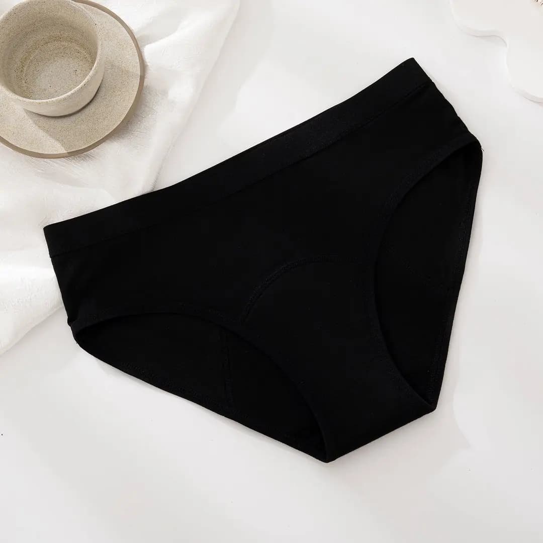 Lot de 1/4 culottes menstruelles pour femmes, flux abondant, anti-fuites, en coton, post-partum, phy