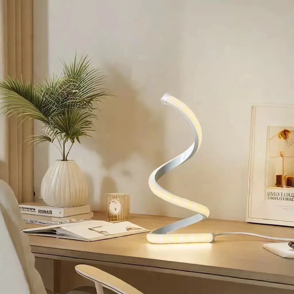 Lampes de Table Led modernes Art acrylique métal lecture lampes de bureau chambre chevet salon étude