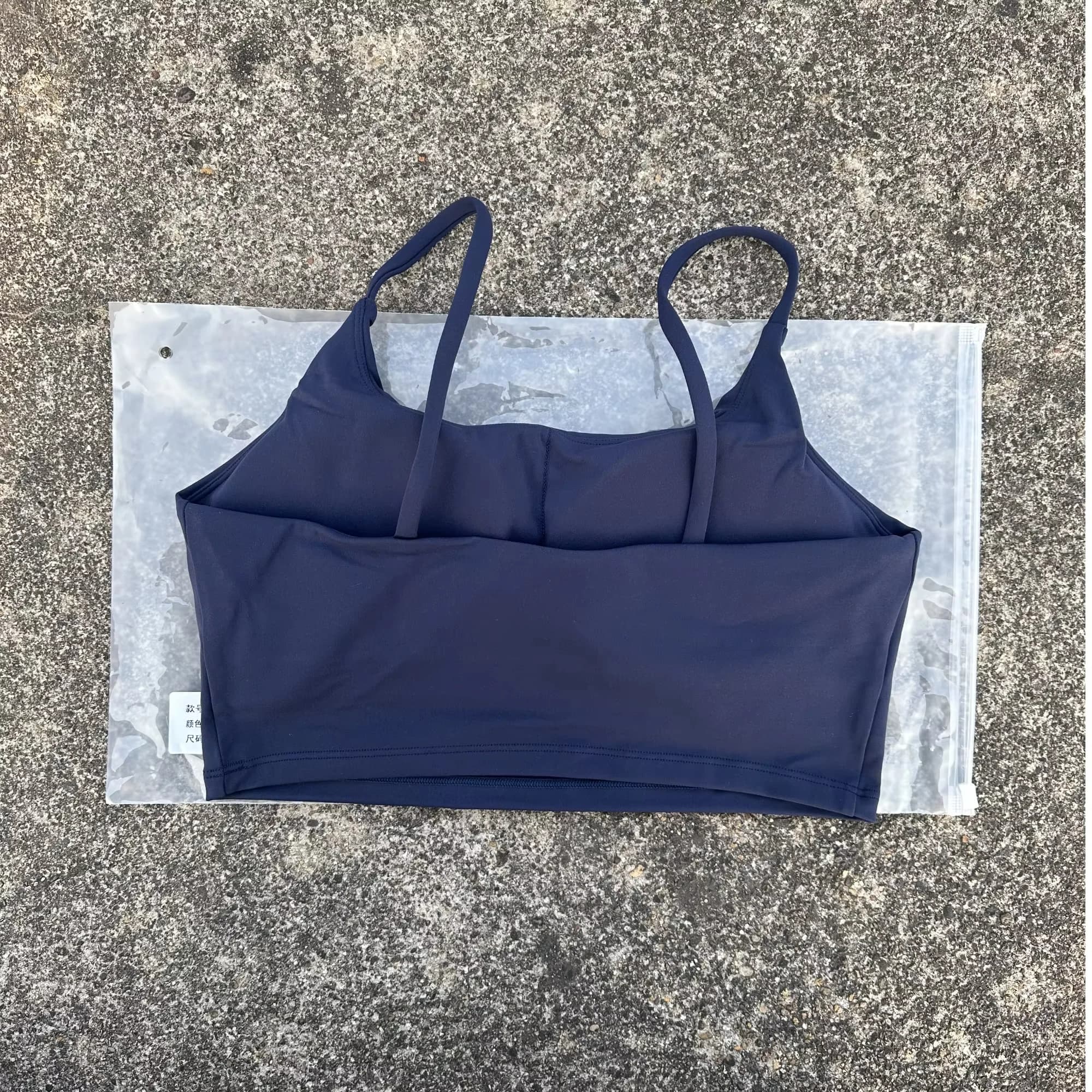 Soutien-gorge de Sport serré de couleur unie pour femmes, bretelles Spaghetti, soutien-gorge de Yoga