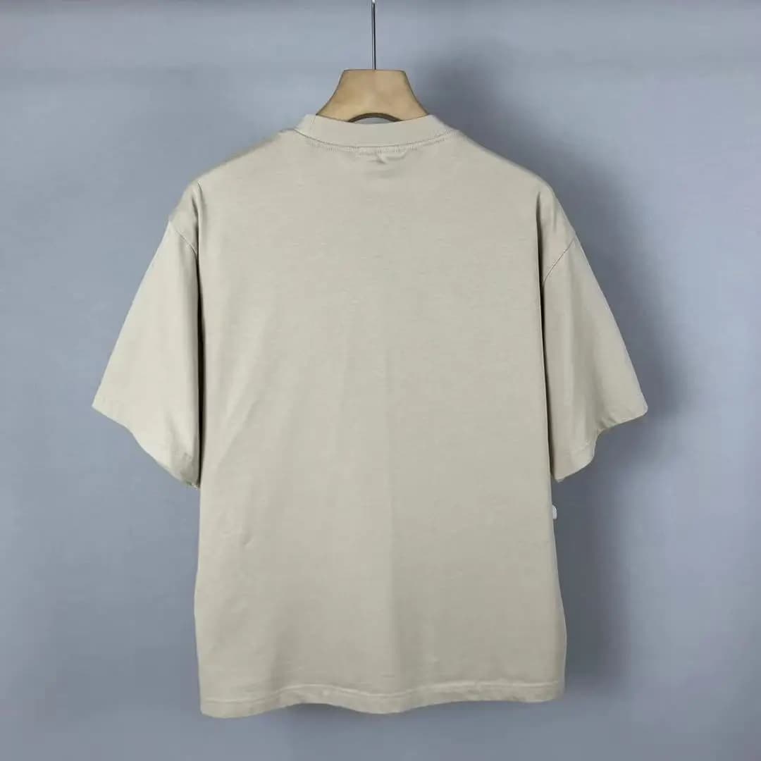 T-shirt à manches courtes 26SS Summer Street Paris, grand logo, nouvelle collection High Street