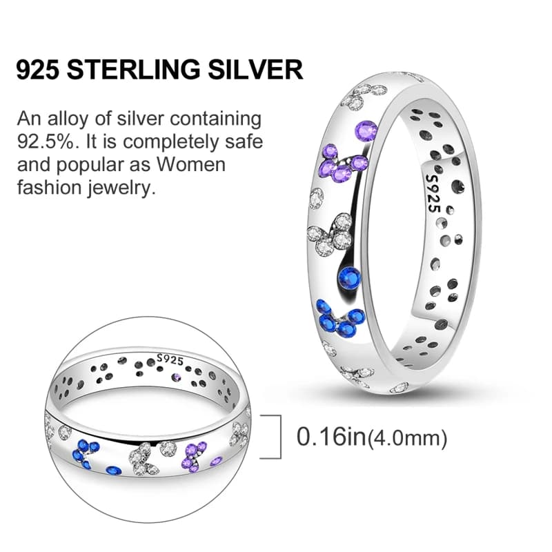 Bague fermée en argent Sterling S925 pour femmes, bijoux de personnalité, cadeaux de fête à la mode