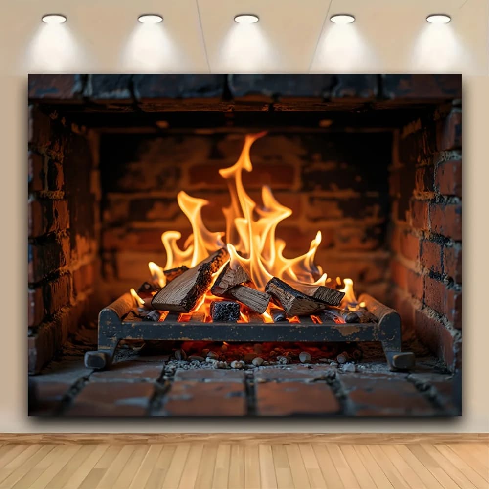 1 décoration réaliste d'insertion de cheminée électrique avec des flammes éblouissantes et des bûche