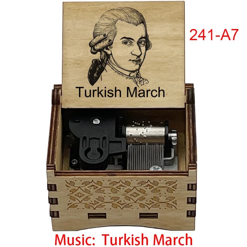 Mozart Rondo Alla Turca turc mars 18 notes boîte à musique mécanique pour les enseignants de piano é