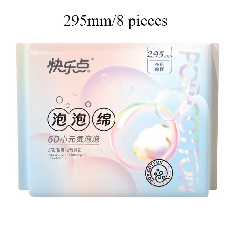 Serviettes hygiéniques Happy Point Bubble Foam pour usage quotidien et nocturne, respirantes et conf