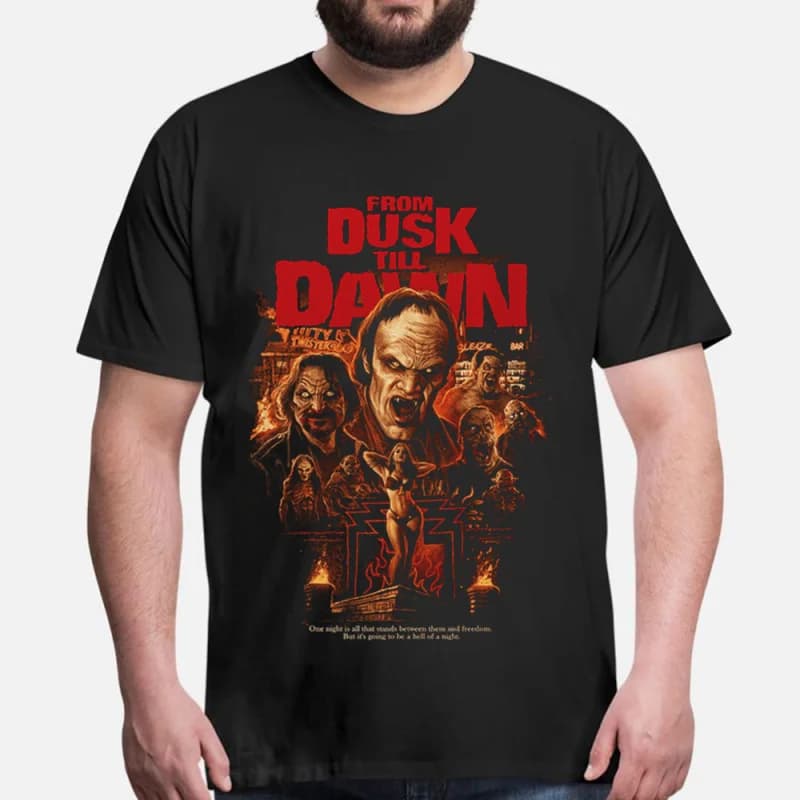 A Hell of a Night 0423 From Dusk Till Dawn 90s Horror Retro T-shirt classique unisexe 100% coton à m