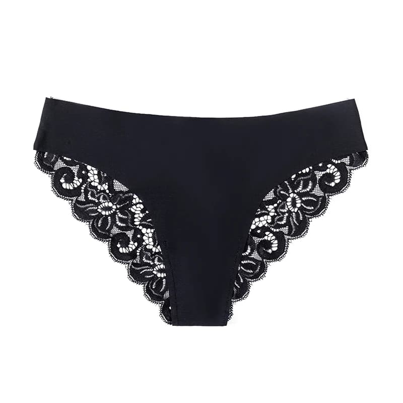 Sexy dentelle culottes pour femmes sans couture mode impression sous-vêtements féminins taille basse
