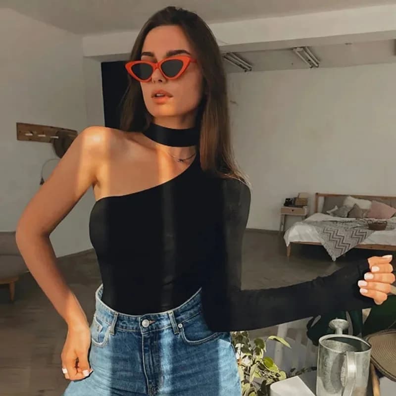Combinaison Sexy à col licou pour femmes, couleur unie, amincissante, élégante, robe moulante, comme
