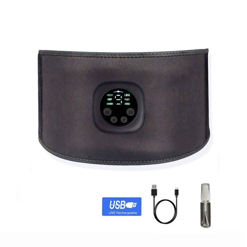 Ceinture amincissante électrique EMS pour le corps Abdominal, bande de taille intelligente, stimulat