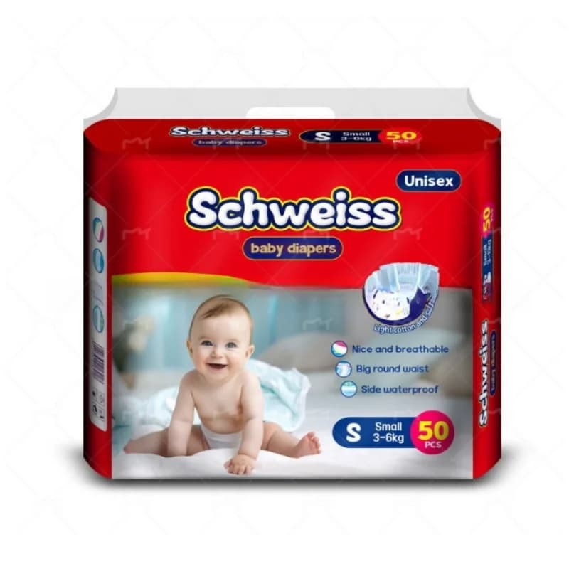 50 pièces/1 paquet de couches sèches ultra-fines, confortables, douces, anti-fuites et respirantes p