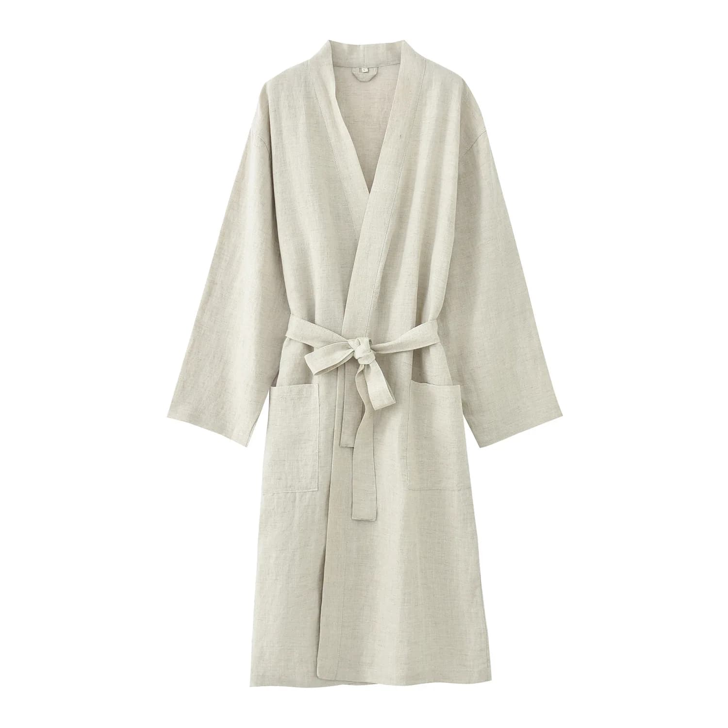 30% lin 70% Tencel Kimono peignoir Robe femmes et hommes chemise de nuit vêtements de nuit amples Ho