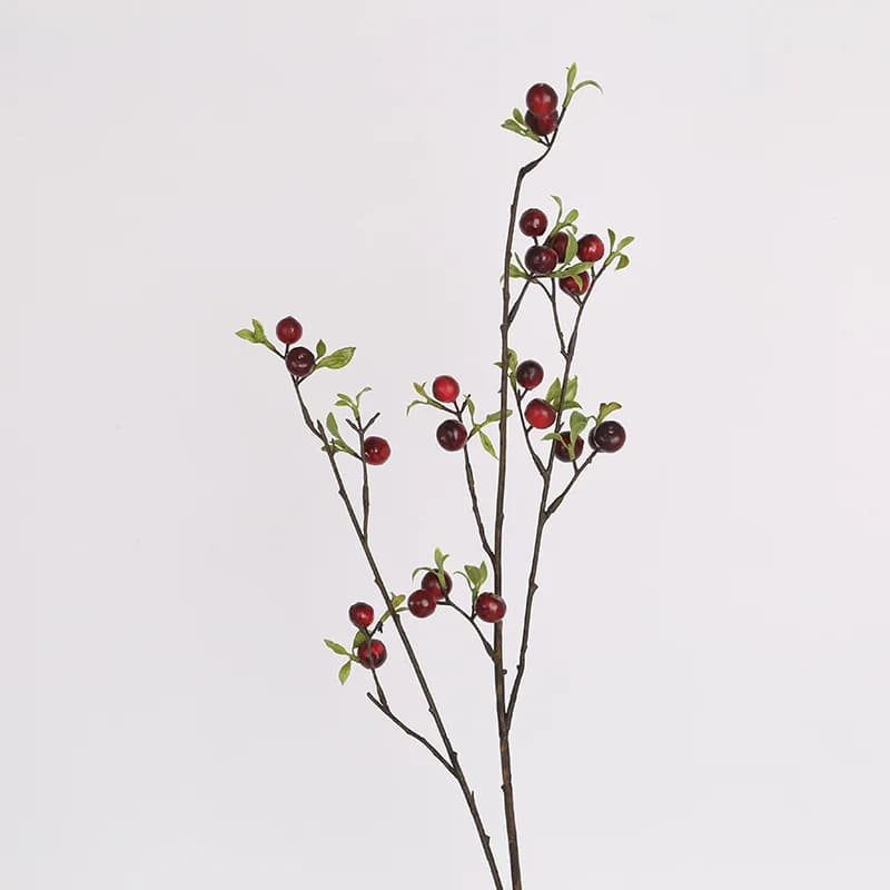 Branche de fleurs de baies pour la décoration de la maison, branche de fruits, matériel d'arrangemen