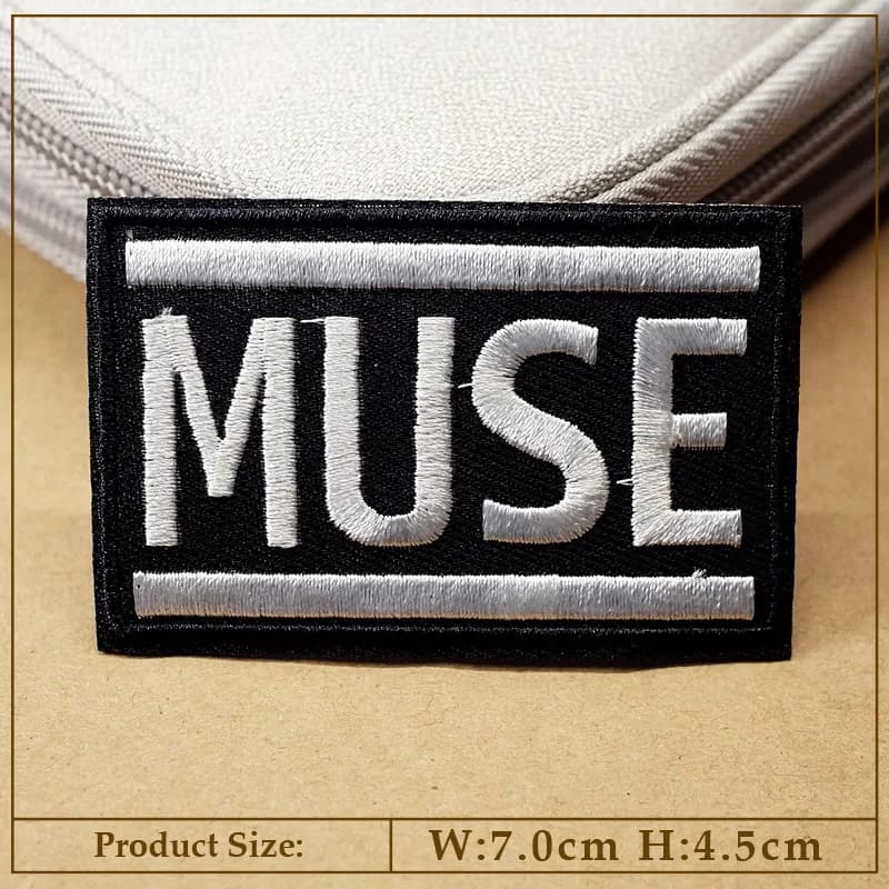 Patch musical rock pour vêtements, thermocollant, brodé, appliqué, badge en tissu, accessoires vesti