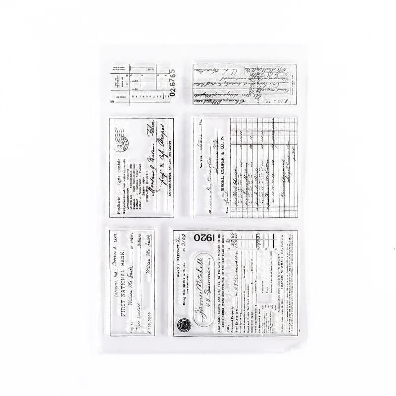 JIANWU – tampon Transparent minimaliste noir et blanc, papeterie créative rétro pour décoration de J