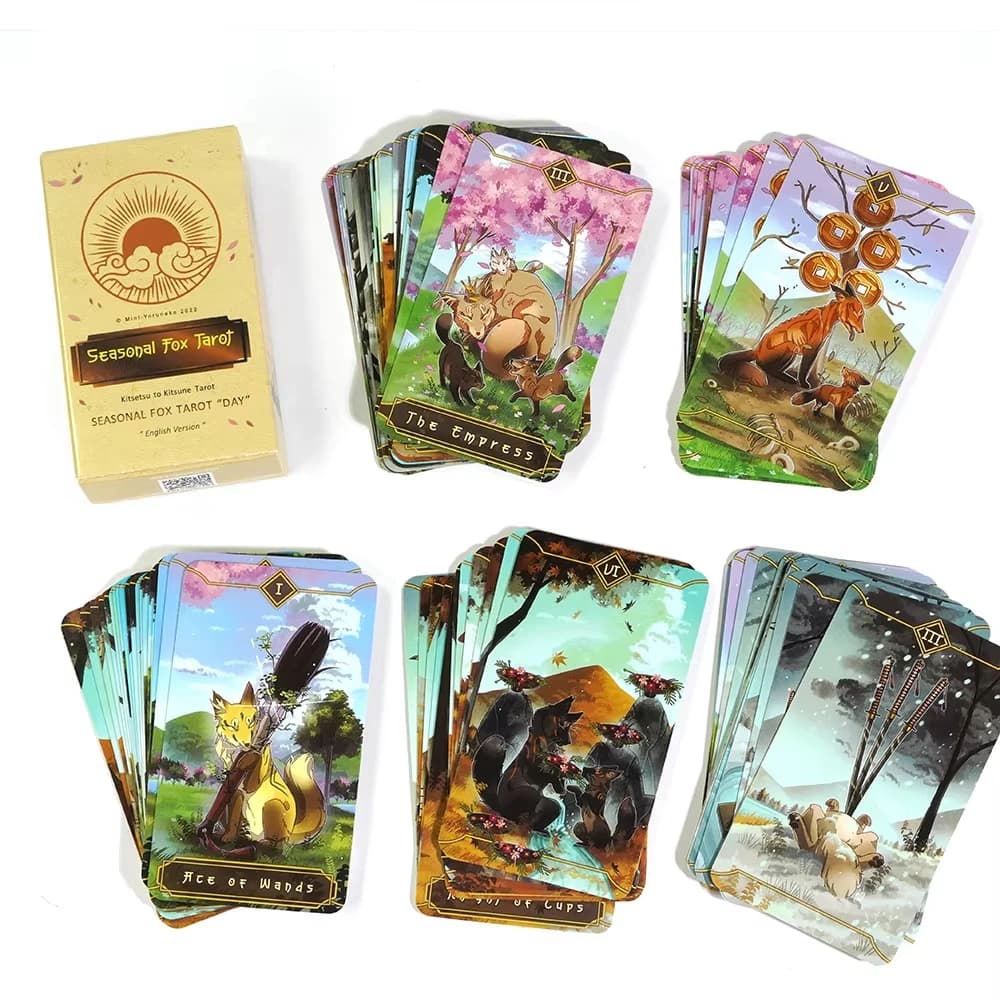 Cartes de Tarot de renard saisonnier pour les débutants et comprendent les significations sur eux, é