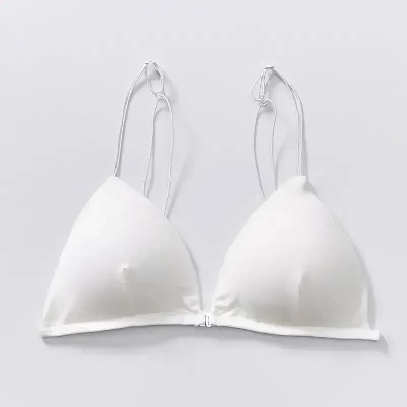 Soutien-gorge de Style français pour femmes et filles, poitrine enveloppée, sangle d'épaule réglable