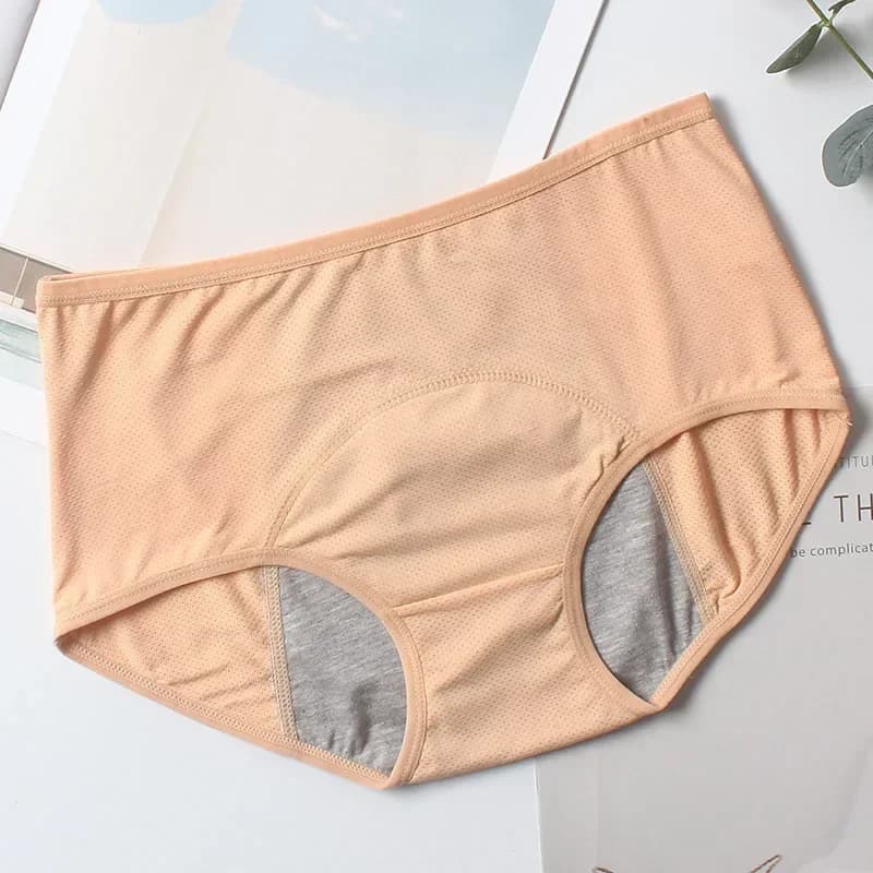 Culotte menstruelle taille basse sans couture pour femme, slip respirant pour femme, caleçon vert ph