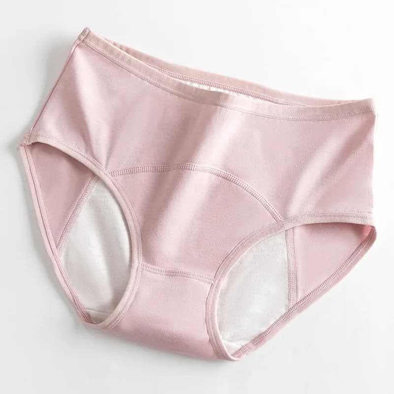Culotte Menstruelle en Coton pour Femme, Sous-Vêtement Étanche, Respirant, Taille Haute, Grande Tail
