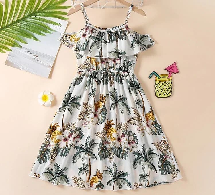 Ensemble deux pièces pour mère et fille, vêtements assortis pour la famille, robe de couple, look de