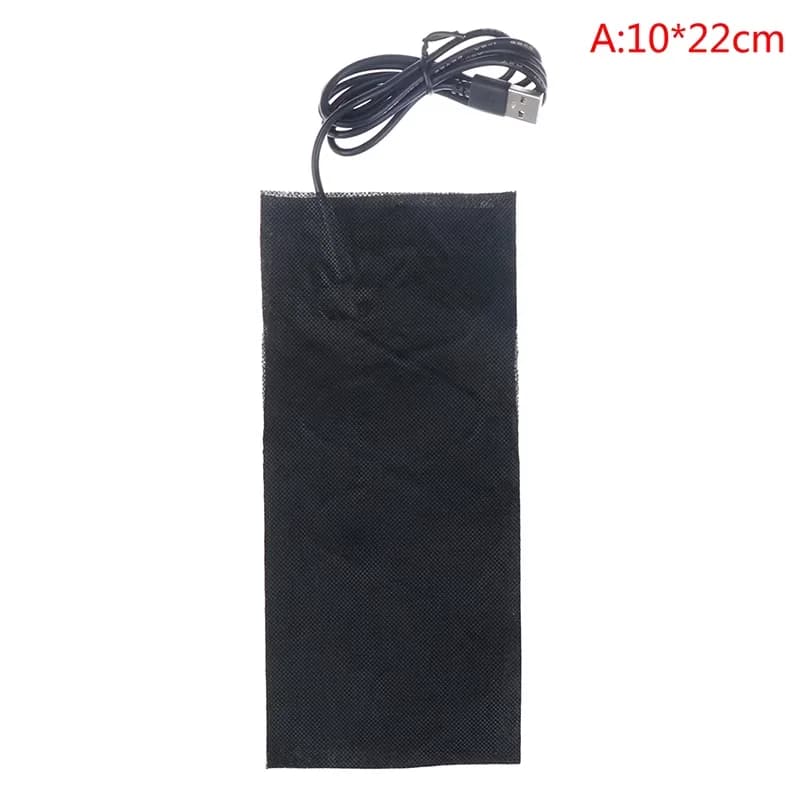 Coussin chauffant USB en Fiber de carbone 5V, chauffe-mains, corps, Film chauffant à chauffage rapid