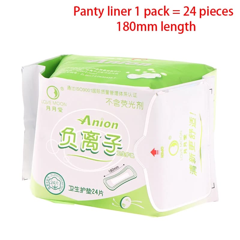 Love Moon-Serviettes Hygiéniques Anion pour Femme, Doublures de Culottes, Serviettes Menstruelles