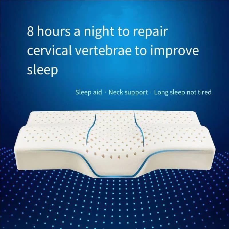 Oreiller confortable pour adultes, latex naturel thaïlandais, 8 heures par nuit, réparation des vert