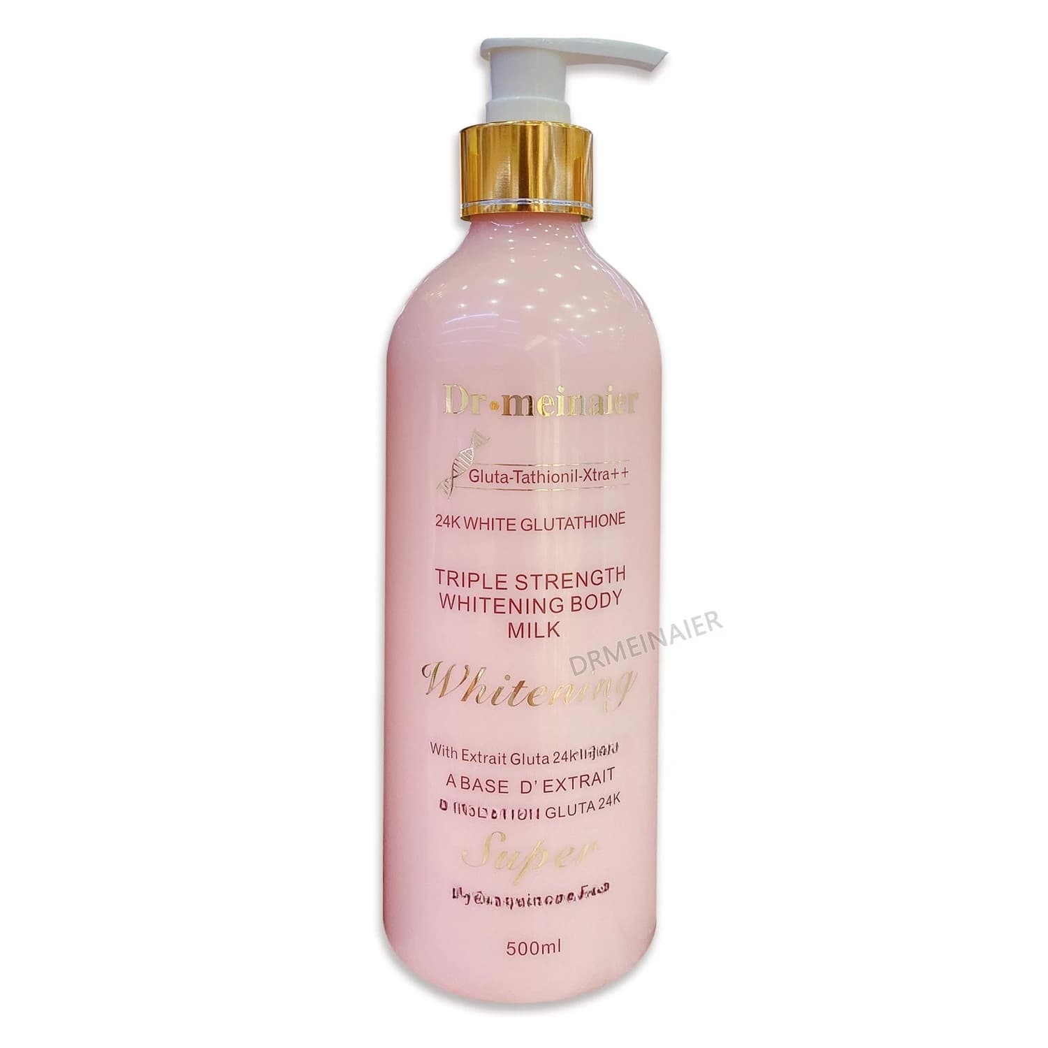Lotion pour le corps blanchissante au glutathion or 24 carats, crème hydratante éclaircissante et ra