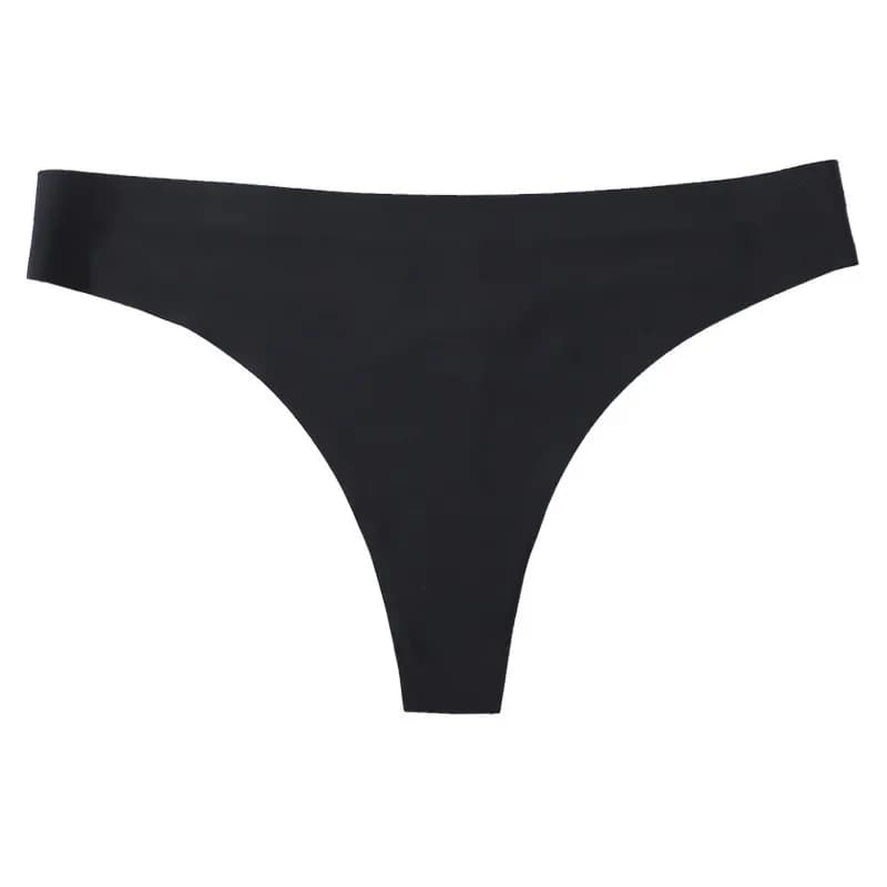 String en soie glacée pour femmes, sous-vêtements sans couture, couleurs acidulées, string taille ba